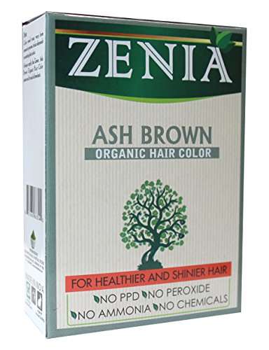Zenia Organic Henna Hair Color Ash Brown 100g