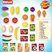 Kidzlane Play Food - 28 Piece Pretend Play Foods in Basket