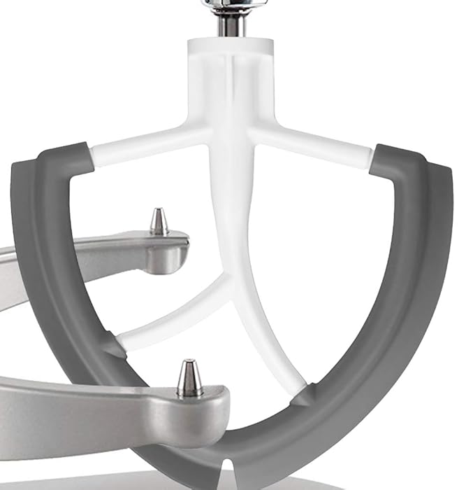 Flex Edge Beater fit KitchenAid Bowl-Lift Stand Mixer 6 quart-Coated Flat beater blade with silicone edges-Useful Mixer Accessory By Gvode