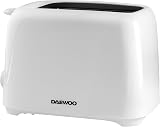 Daewoo Essentials 2 Slice Toaster White 700W Adjustable Browning Crumb Tray