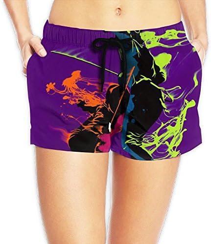 Xuhuayan Fencing In Colours Women's Hot Pants Summer Casual Beach Shorts Athletic Quick Dry Swim Trunks With Pockets