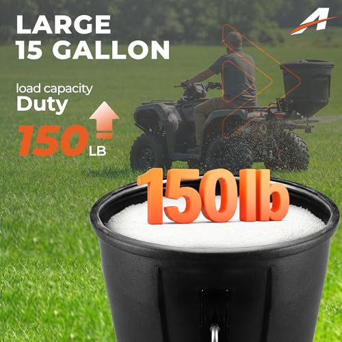 ATV All-Purpose Broadcast Spreader Fit for Seed Fertilizer Rock Salt Deer Feed photo 9