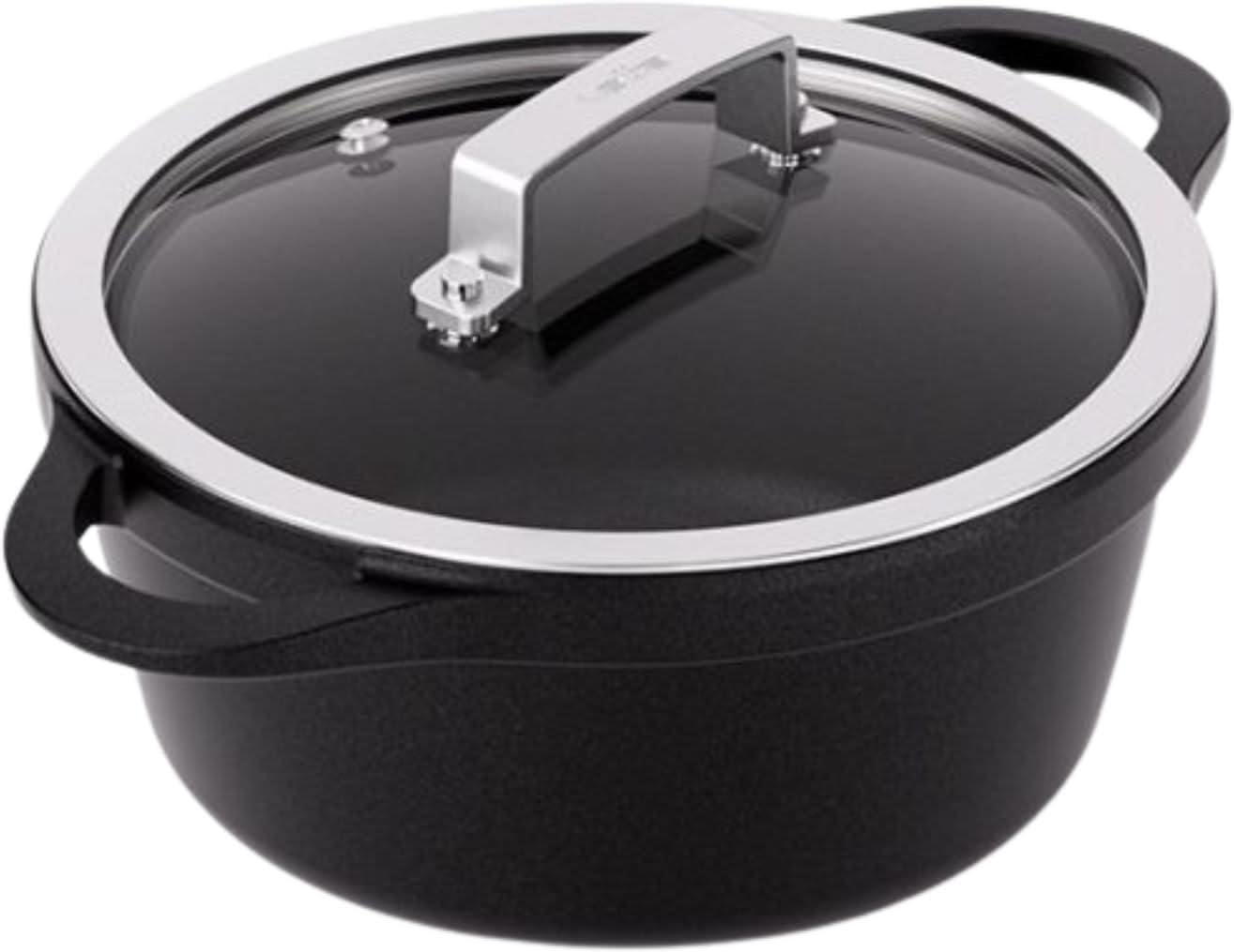 Valira Casseroles - Premium Cast Aluminium Tall Casserole (20cm) Made in Spain, Multi-Layer Non-Stick with Titanium, Suitable For Induction