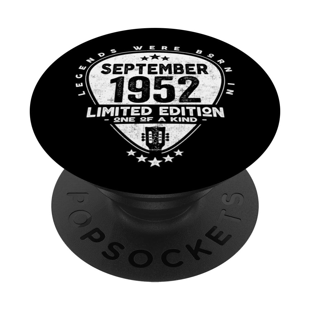 Legends Were Born In September 1952 - Guitar PopSockets Swappable PopGrip