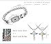 Couples bracelets lover concentric lock key pendant male female high-grade titanium steel bracelet Jewelry Set (20cm, blue)