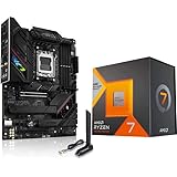 Micro Center AMD Ryzen 7 7800X3D 8-Core16-Thread Desktop Processor Bundle with ASUS ROG Strix B650E-F Gaming WiFi AM5 (LGA171
