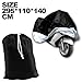 Teenitor XXXL Motorcycle Motorbike Water Resistent Waterproof Rain UV Protective Breathable Motor Cover for Yamaha harley-davidson Outdoor Indoor Black Silver Extra Extra Extra Larger + storage bag Size: 295x140x110mm /11.6 x 5.5 x 4.3 inch(L.W.H)