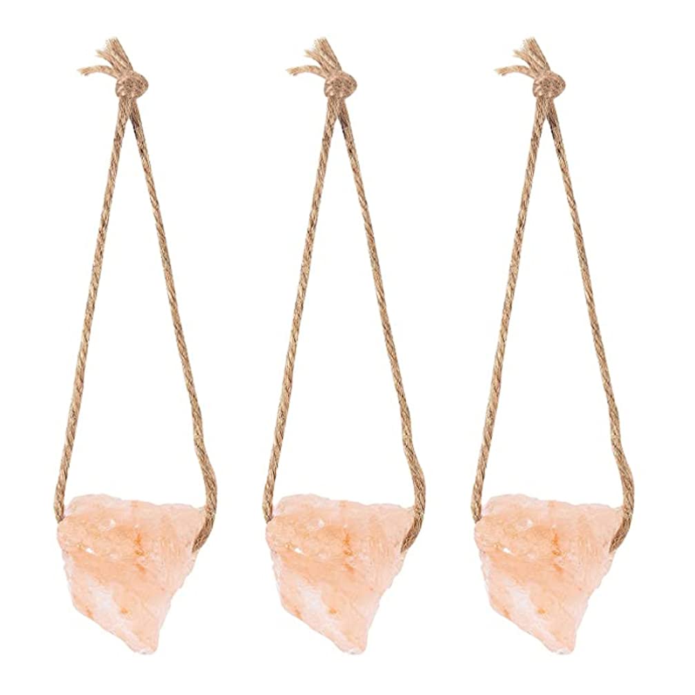 3pcs Himalayan Small Pets Lick Salt Block with Rope Natural Mineral Small Animal Chew Treat Supplies Toys for Guinea Pig Hamster Chinchilla Rabbits Bunny Ferrets