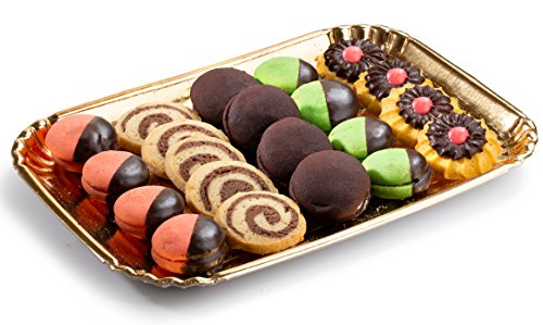 12 Pack Gold Cake Trays, Cookie tray Sturdy Paper Cardboard. Disposable Serving Trays Food Safe, Non Toxic. Great for Birthday, Party, Wedding, 9 x 13