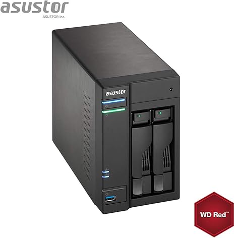 Asustor AS6302T 8GB NAS 2TB (2 x 1 TB) IronWolf 2To: Amazon.es: Informática