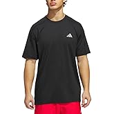 adidas Men's Regular Fit Lightweight Active Tee - Moisture Wicking (US, Alpha, XX-Large, Regular, Regular, Black)