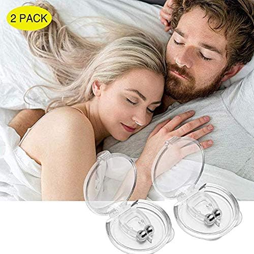 Anti Snore Devices Magnetic Nose Clip Best Snoring Solutions Helps Against Snoring Sleep Apnea in Silicone Material - 2PCS