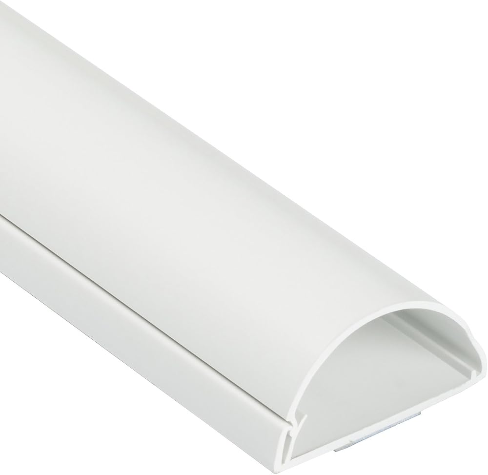 D-Line Maxi Trunking 50mm x 25mm White 1m TV Cable Tidy
