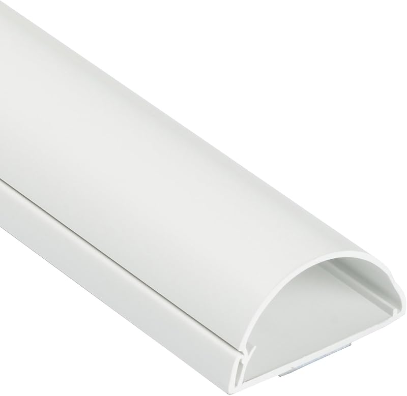 D-Line Maxi Trunking 50mm x 25mm White 1m TV Cable Tidy