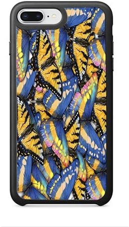 AOFFLY Case for Apple iPhone 7/8 Plus 5.5 Inch Only - John Rowe - Butterfly Collage - Shock Absorption Protection Phone Cover Case