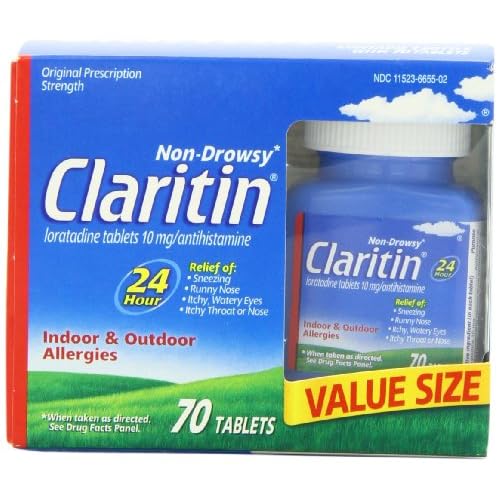 Claritin 24 Hour Non Drowsy Allergy Tablet, 70 Count image