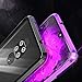 Fantasydao Compatible with Huawei Mate 20X [Magnetic Adsorption Case] Metal Frame [Clear Tempered Glass Back] 360° Bumper Slim Fit [Ultra-Thin] Lightweight Cover for Huawei Mate 20X(Silver)