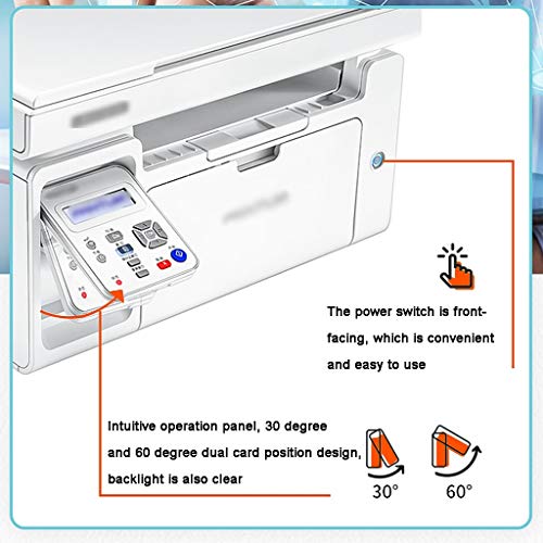 SYHSZY Fotodrucker Printers All In One Multifunktionsdrucker Schwarzweiß-Laserdrucker Home Student Office Printers… – Bild 6