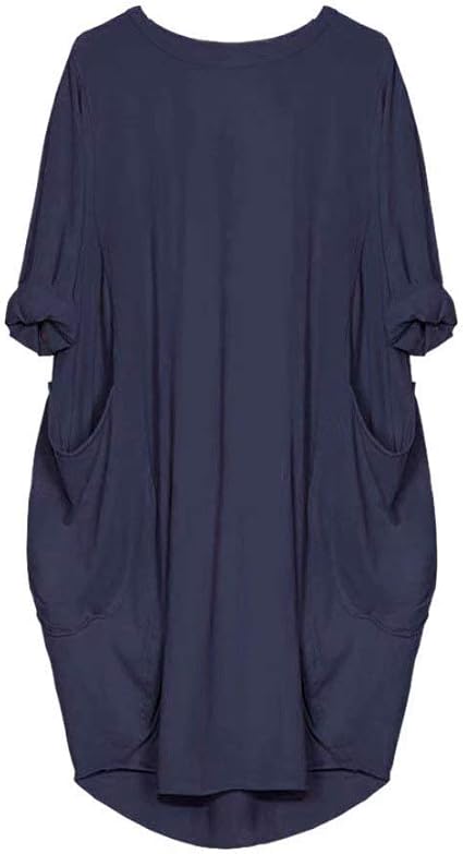 womens pocket loose dress