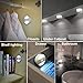Anbock Motion Sensor Night Lights USB Rechargeable LED Closet Lights Wireless Under Cabinet Lighting Puck Lights Stick on Light for Cupboard Pathway Hallway Bathroom Bedroom Kitchen White 6000K 4 Pack