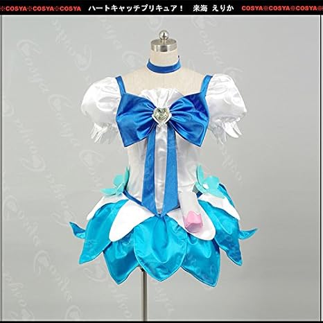 Amazon ハートキャッチプリキュア 来海 えりか くるみ えりか キュアマリン コスプレ衣装 オーダーサイズ製作可能 コスプレ 仮装 通販