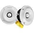 PRV Audio Bullet Super Tweeters Neodymium, 3 Inch Tweeter White TW400Ti-Nd-4 Slim 120 Watts Max Power 4 Ohm, Easy to Mount PRV Tweeters Pair, 3 Inch Speaker Replacement (2 Tweeters)