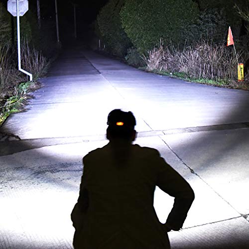 QUICATCH Probe Shiny Head-Mounted Glare Rechargeable Headlight 2T6 Outdoor Camping Light Rotate Zoom Waterproof 360 Deree Adjustable (Gold)