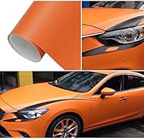 Amazon Hoho 60 X40 Auto車マットオレンジビニールラップフィルムペイント保護用foils自己粘着scratchable ステッカー デカール 車 バイク