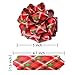 KOMIWOO Pack of 24 Christmas Ribbon Pull Bows 5-inch Wide, Assorted Xmas Gift Wrapping Ribbon Accessories for Christmas, Bows, Wine Bottles, Baskets, Great Present Decorations