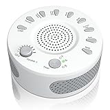 White Noise Sound Machine Sound Therapy Machine with Featured 9 Scientific Soothing Natural Sounds for Baby and Sleep Office Relaxation 3 Timer Options