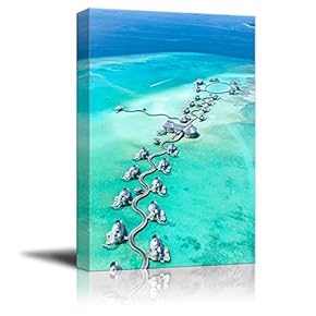Canvas Wall Art - Resorts for Vocation - Giclee Print Gallery Wrap Modern Home Art Ready to Hang - 12x18 inches
