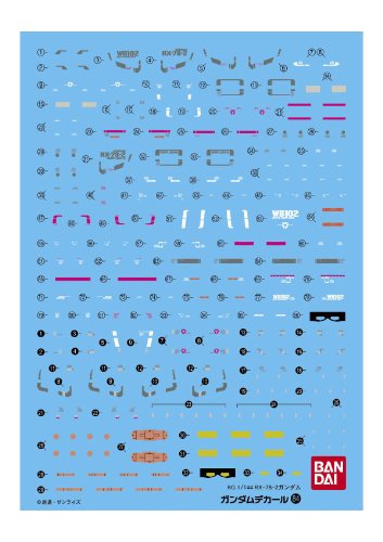 Bandai Hobby GD-84 RG RX-78-2 Gundam Bandai Decal (Bag/6)