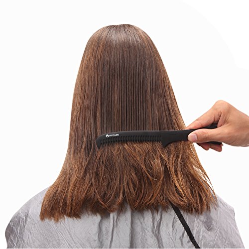 HYOUJIN616 Black Carbon Detangling Hair Brush, Paddle Hair Comb, Care Handgrip Comb-Best Styling Comb for Long, Wet or Curly Hair-Improve Blood Circulation, Reduce Hair Loss and Dandruff - Thumbnail 3