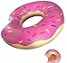 Arbitron Global 48 inch Inflatable Pink Donut Pool Float & Bonus Mini Pink Donut Drink Holder Pool Floatie- Summer's Hottest Accessory Pool Accessory Bundle - Fun for All Ages