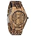 Zebra Wood Grain Watch - Handmade Wooden Wrist Watch