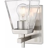 Z-Lite 819-1S-BN Lauren Wall Sconce, 1-Light 100 Watts, Brushed Nickel