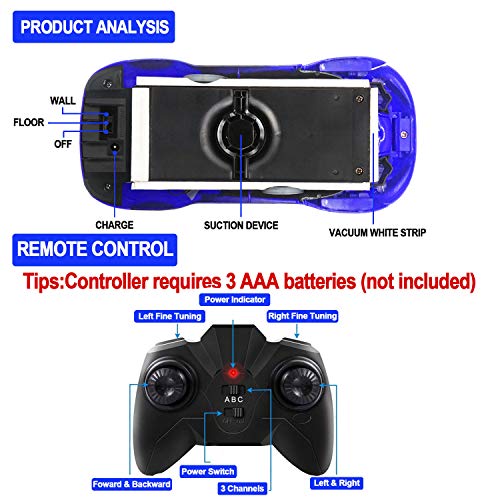 2019 Upgrade Transform Remote Control Car Stunt Racing Climbing Car Holiday RC Car Toys Boys Girls Age 3,4,5,6,7,8 9-16 Year Xmas Gifts 360° Rotating Transform Robot Lighted Deformation Vehicle