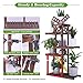 Wooden Plant Shelf Indoor Outdoor Multi Tiered Plant Stand Flower Pot Holder High Low Display Rack Shelves for Garden Balcony Patio Yard (38 inch,Space Saving)thumb 4