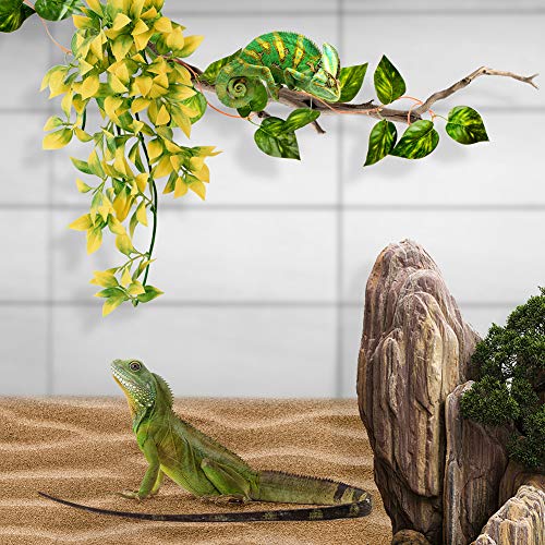 Reptile Plants Hanging Vines Climbing Terrarium Plant Tank Habitat
