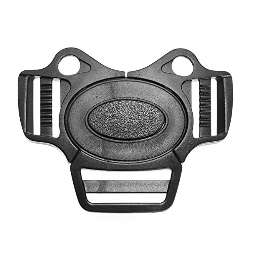 Iris-Shop - Baby 5-Point Belt Lock Clip Hook Stroller Pram Buggy Safe Harness Strap Buckle Black
