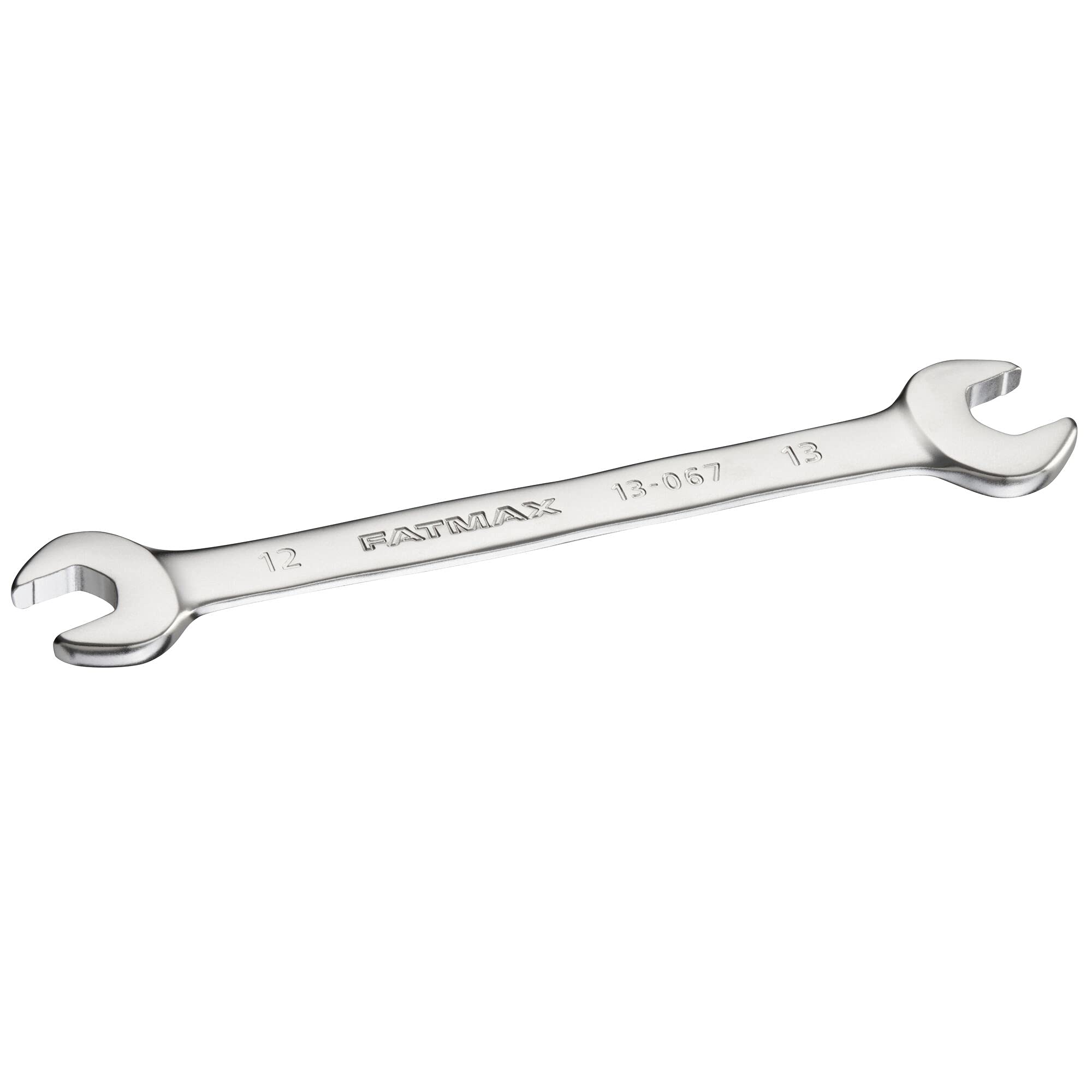Stanley FatMax FMMT13067-0 Double Open-Ended Spanner 12 x 13 mm 15 Degree Offset with Non-Slip Profile for Improved Screw Contact Steel