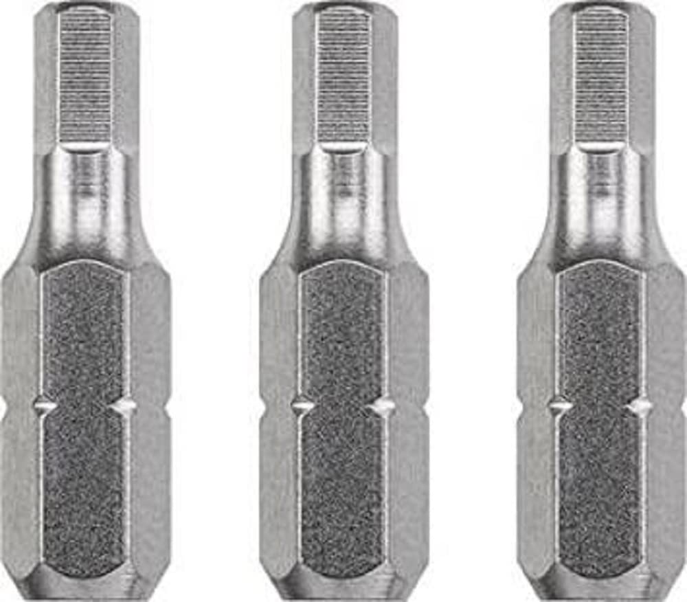 kwb 3 x 25mm Hex 5.0mm Industrial Steel Bits - TQ60 Steel, ISO 1173, C 6.3 Drive