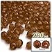 The Crafts Outlet 200pc Faceted Plastic Transparent Beads Round 8mm Raspberry Red Beads
