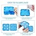 Ice Cube Trays, SAWNZC Silicone Ice Trays, Easy-Release Ice Cube Molds with Lid for Drinks Cocktail Whiskey