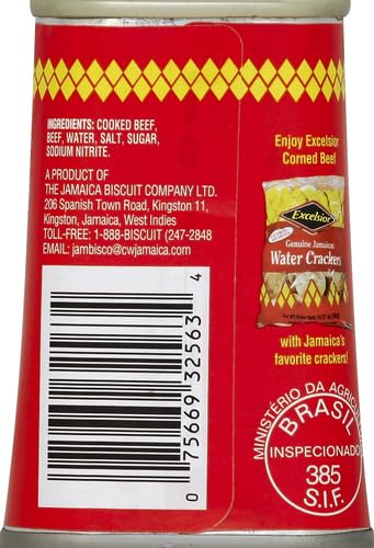 EXCELSIOR CORNED BEEF IN NATURAL JUICES, 12 OUNCE