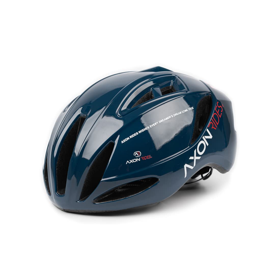 Axon Multi-Purpose Bike Helmet, Lightweight Stylish Bicycle Helmet, Adjustable & Quick Release Buckle Helmet for e-bikes, Riding, Skiing, Roller Skating, Skateboarding (Blue)