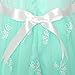 LK36 Girls Dress Turquoise Butterfly Embroidered Halter Dress Party Size 12