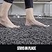 Perla Furniture Gray Shag Grey Shaggy Area Rugs 5X7