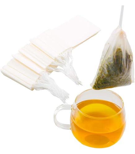 Sachets De Thé Vides Jetables - Lot De 300 - Forme Ronde Avec Ficelle - Papier Filtre Naturel - Pour Thé En Vrac, Infusions
