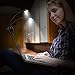 E-Feel 8 LED Portable Book Clip Lamp with Double-Pendulum Gooseneck for Reading or Studying in Night